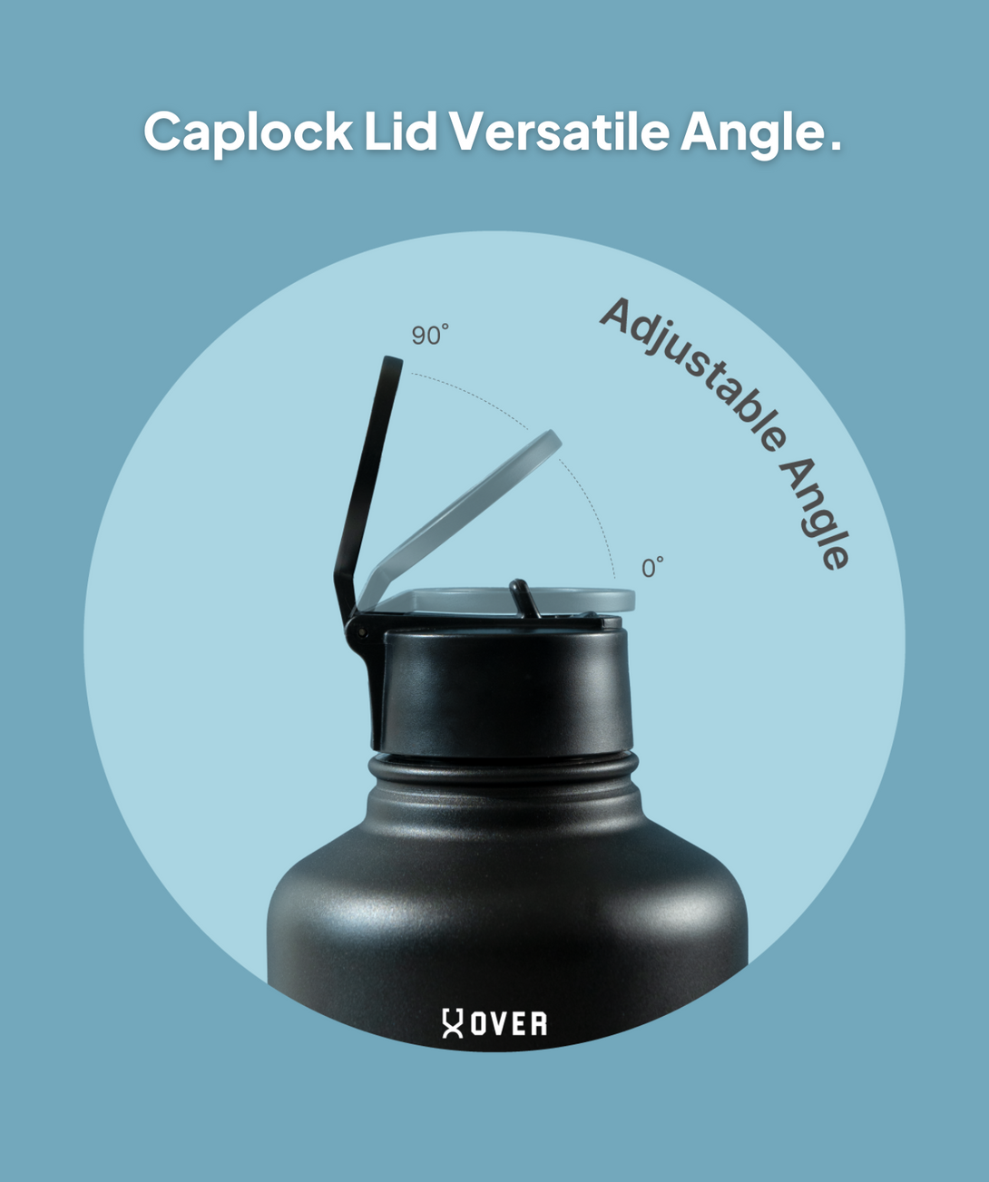 1.8L Oversized Flask Caplock Lid ONLY [Compatible with other similar flask lid]